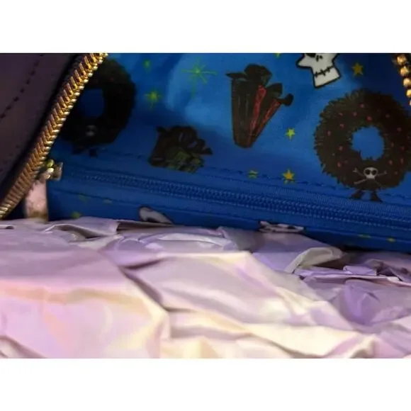 Loungefly Disney NBC Chritsmas Town Mini Backpack - Picture 7 of 7